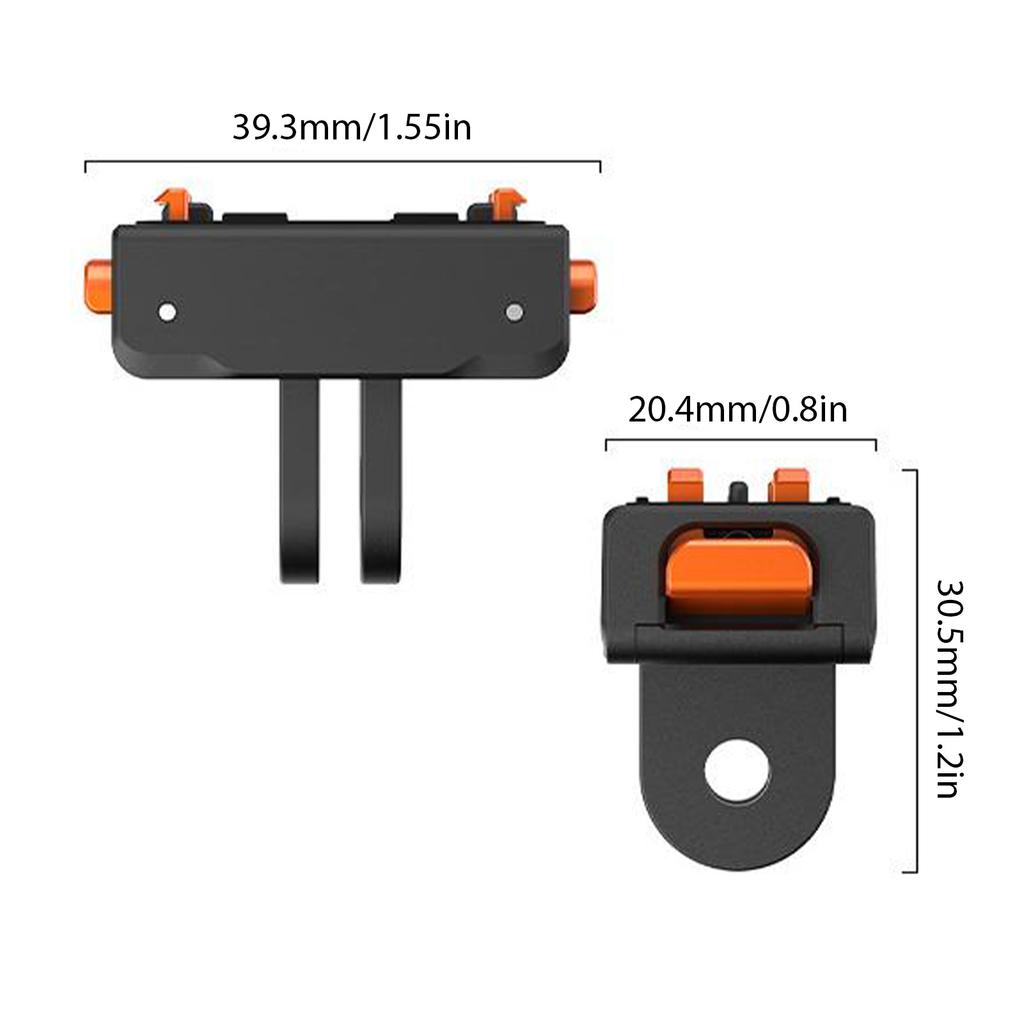 AC 43 Magnetic Mount Quick Release Base for Insta360 X5 Action Camera Adapter Accessory