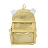 Japanese Small Fresh Cute Puppy Backpack High Value Girl Transparent Pain Bag High Capacity Backpack for Junior and Senior High School Students