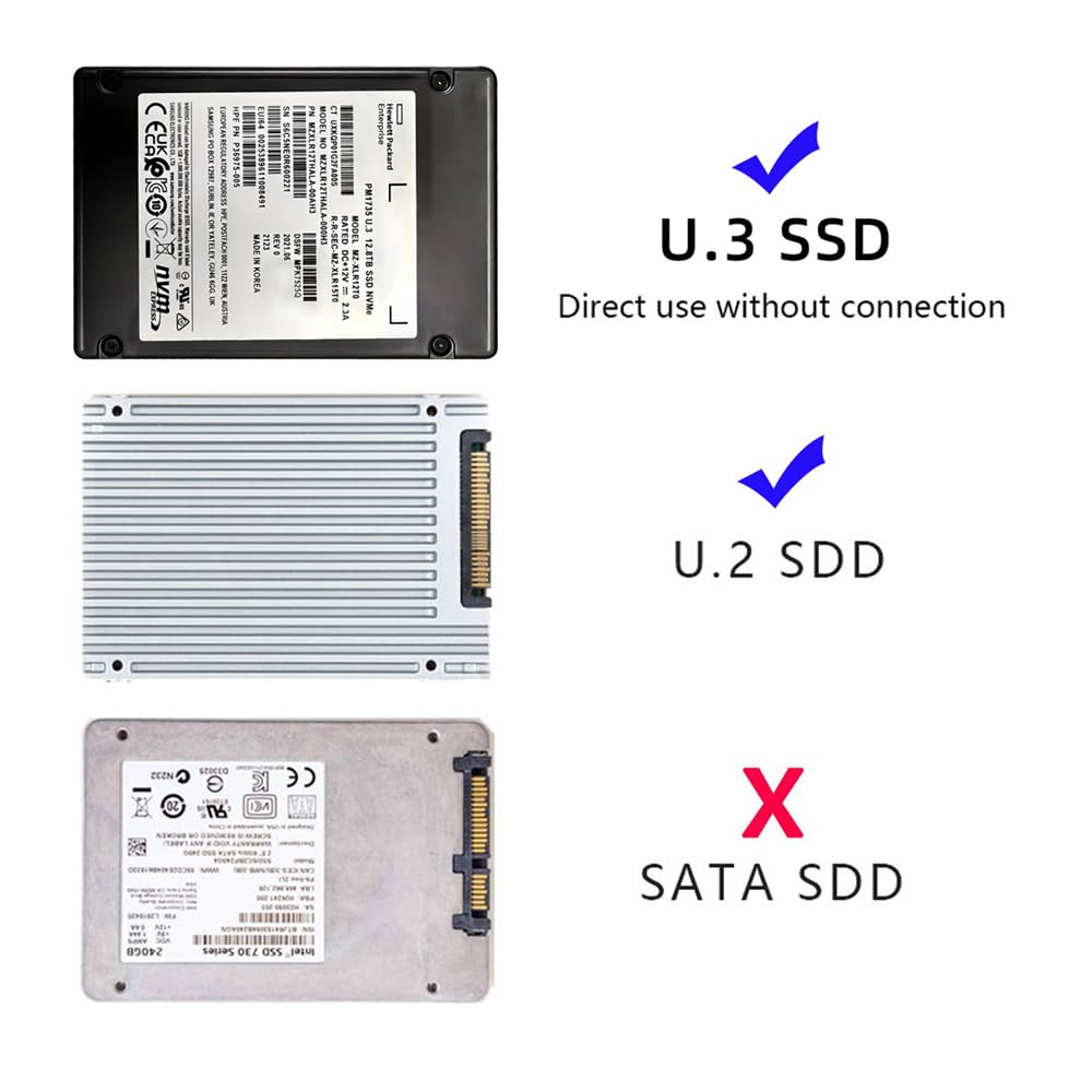 Xiwai Адаптер-хост PCIe X1 для материнской платы PM1735 с NVMe PCIe SSD 4.0 U.2 U.3 SFF-8639