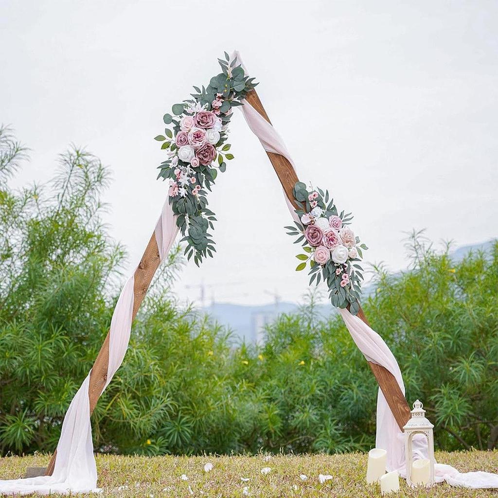 2 шт. свадебная арка цветы венки современные зеленые листья фон декор цветочный гирлянда