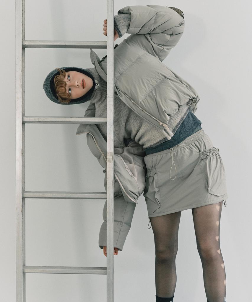 Grove Grvr Sports_Frill Banding Skirt_Beige