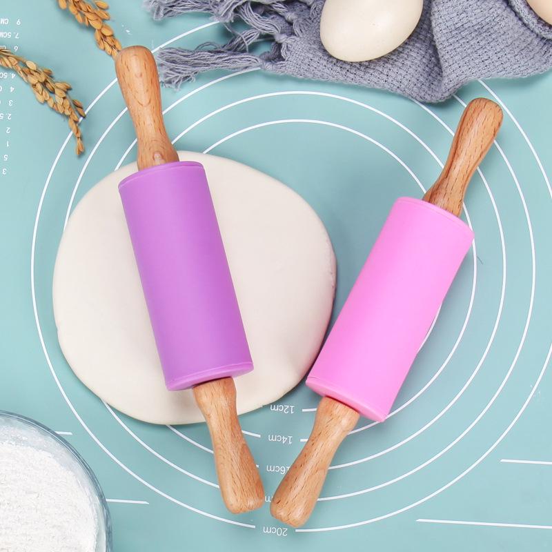 Силиконовая скалка пищевого класса, инструмент для теста и пельменей