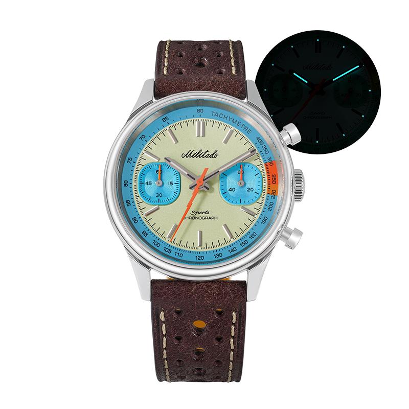 Militado ML23 Quartz Watch Miyota 6S21 Chronograph Movement Men Watches Sapphire BGW9 Luminous 100m Waterproof Dive Watch