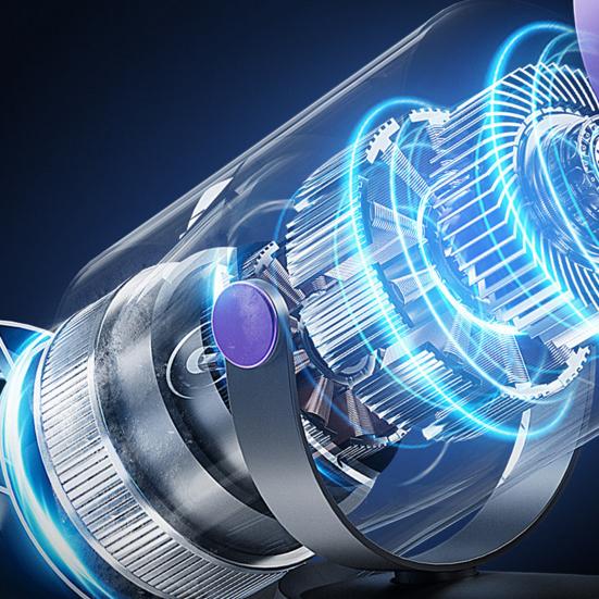 Настольный вентилятор с цифровым дисплеем, 100 скоростей, сильный воздушный поток, низкий уровень шума, 360-градусное вращение