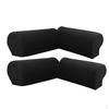 2 пары(Два черных) /4 шт. Эластичные чехлы на подлокотники дивана, Чехлы на кресла, Ткань полиэстер спандекс