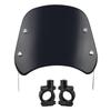 Ideamall Motorcycle Universal Fit Handlebar Mounting Windshield, Screen, Windscreen, Cowl, (Includes Parts)