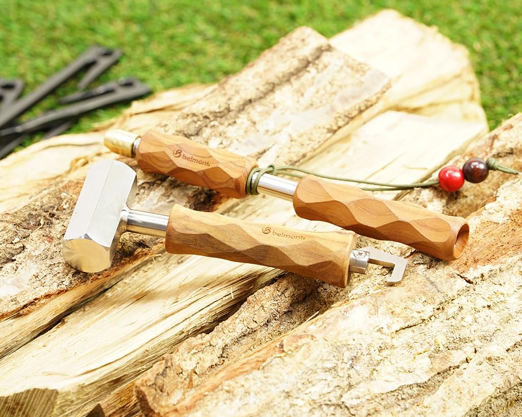 Peg Hitter Naguri Grip Сделано в Японии Tsubame Sanjo Компактный съемник колышков из нержавеющей стали для кемпинга и туризма Удобный для захвата, не холодный [Belmont]