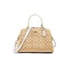 Lillie 33 Классическая Сумка-тоут через плечо с принтом Monogram из искусственной кожи Большая Женская Сумка Бело-хаки 91495-IMDQC