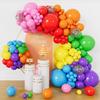 162 Colorful Rainbow Balloon Arch Set, 18 Inch 10 Inch 5 Inch Rainbow Balloon Wreath Party Decoration