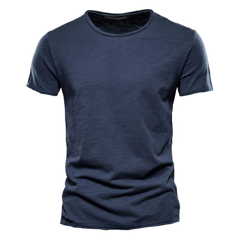 Summer Solid Color Short-sleeved Men's Slim Korean Fashion Casual Men's T-shirt