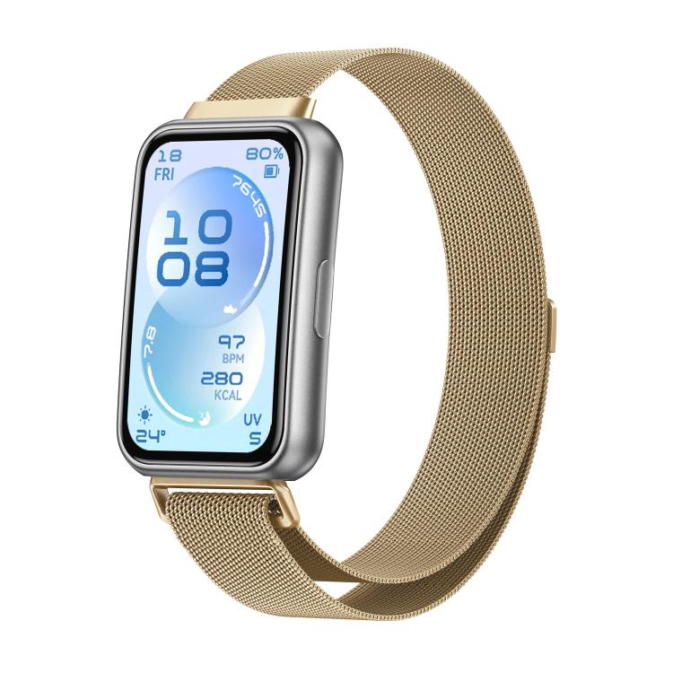Milanese Magnetic Stainless‑Steel Metal Replacement Watch Band Strap For Huawei Band 11 / Band 11 Pro