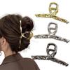 New  Simple Cross Women Claw Clips Metal Gold Silver Large Medium Shark Crab Clamps Hairgrip for Thick Thin Hair Accessories