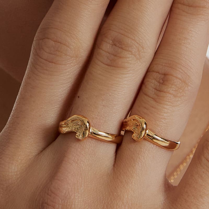 Invisible collage MATIERE RING_GOLD