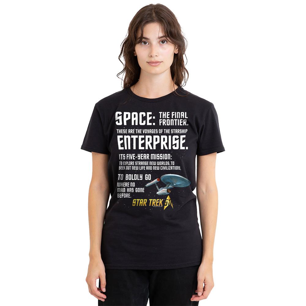 Star Trek Unisex Adult Intro T-Shirt