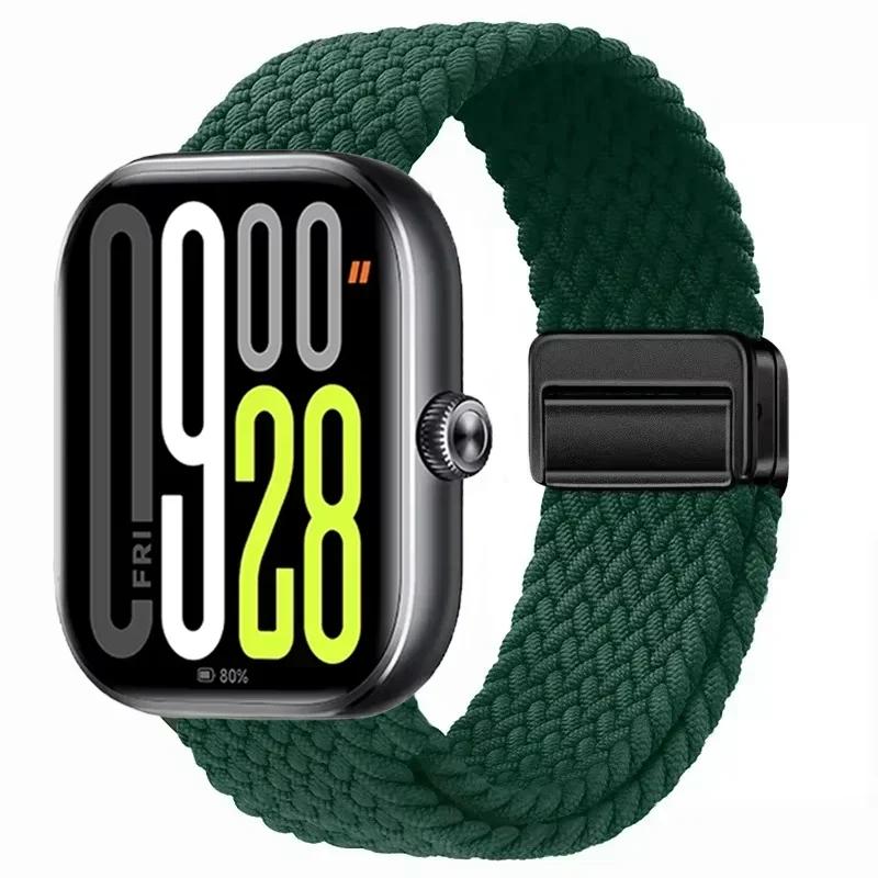 Магнитная петля для Xiaomi Redmi Watch 4 5 Ремешок Регулируемый Плетеный Спортивный Нейлоновый Сменный браслет для Miband 8 pro/9 pro ремешок