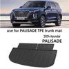 2024 Hyundai PALISADE Водонепроницаемый TPE Коврик в багажник, Износостойкий коврик в багажник
