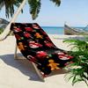 Whimsical winter holiday celebration Print beach towel, quick drying, suitable for travel, outdoor sports, jogging, the beach and swimming, gift