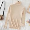 Осенние мягкие тонкие вязаные пуловеры, женская модная водолазка с длинным рукавом, теплый свитер, женский стильный элегантный повседневный трикотаж 28206