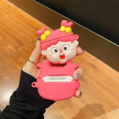 Забавный милый 3D Girl Защитный силиконовый чехол для наушников Bluetooth для Airpods Pro 2 Чехол/Чехол Airpods Pro/Чехол Airpods для мужчин и девочек