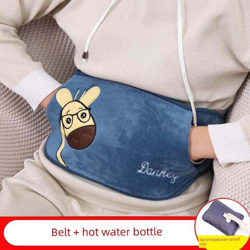 Water-Filled Explosion-Proof Electric Hot Water Bottle, Electric Heating Belt, Rechargeable Waist Warmer, Female Waist Warmer, Belly Warmer, Hand
