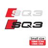3D ABS Adhesive Black Car Trunk Number Letters Sticker For  Audi SQ3 SQ5 SQ7 RSQ3 RSQ7 Logo Emblem Nameplate Badge Accessories