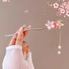 Romantic Chinese Style Hair Accessories For Women Girls Sweet Versatile Flower Tassel Hairpin Simple High-End Hair Stick Gifts