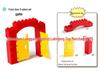 Детская площадка Набор больших блоков - Совместим с LEGO, Включает маленькую машинку, отдельные детали и аксессуары для качалки