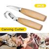 2pcs Wood Carving Tools Woodcarving Knife Chisel Woodworking Hand Tool DIY Spoon Carving Knife Woodcarving Tools Carving Set