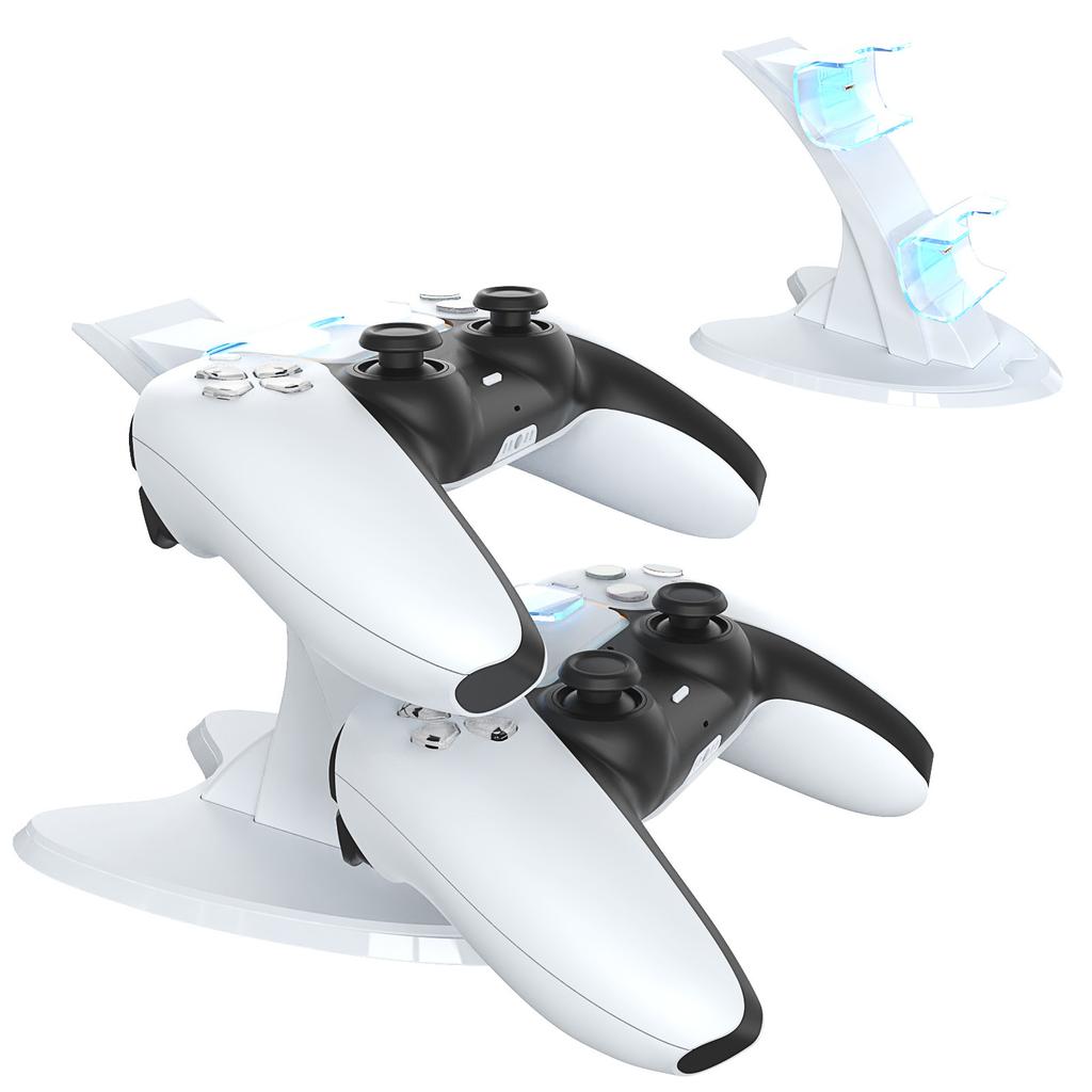 Для PS 5 Портативное зарядное устройство для контроллера с индикатором Зарядная база для геймпада Type-C Кронштейн для хранения геймпада Игровые аксессуары