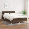 Maison Exclusive - Sommier à lattes de lit avec matelas Marron foncé 140x200 cm