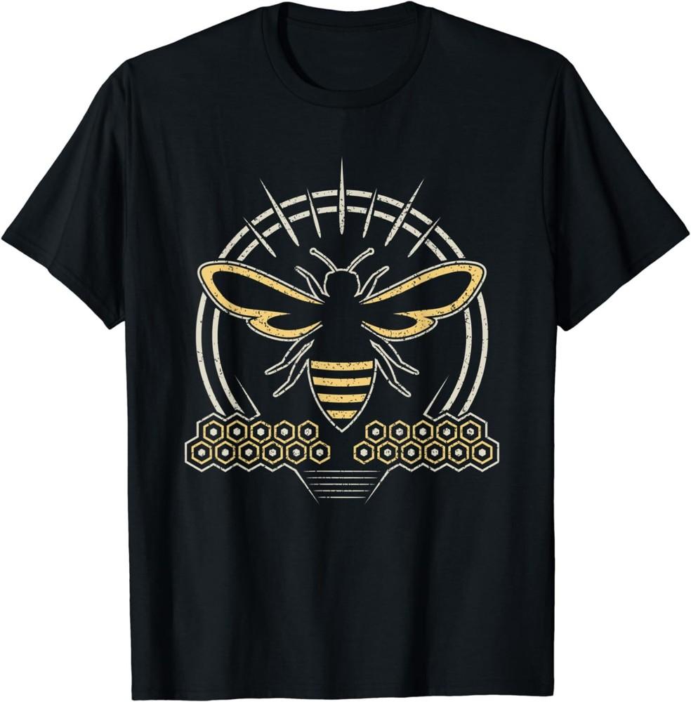 NEW LIMITED Vintage Beekeeper Retro Honey Bee Beehive T-Shirt Tops Tee