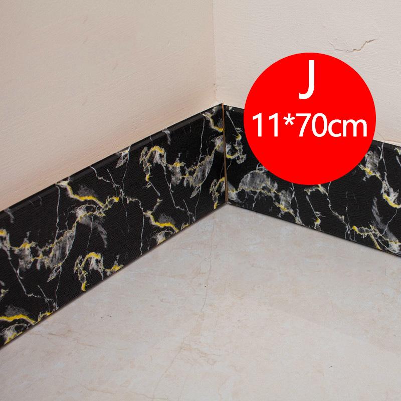 1шт пенопластовый настенный плинтус ПВХ 3D под дерево, наклейка на стену с талией, самоклеящаяся, противоударная