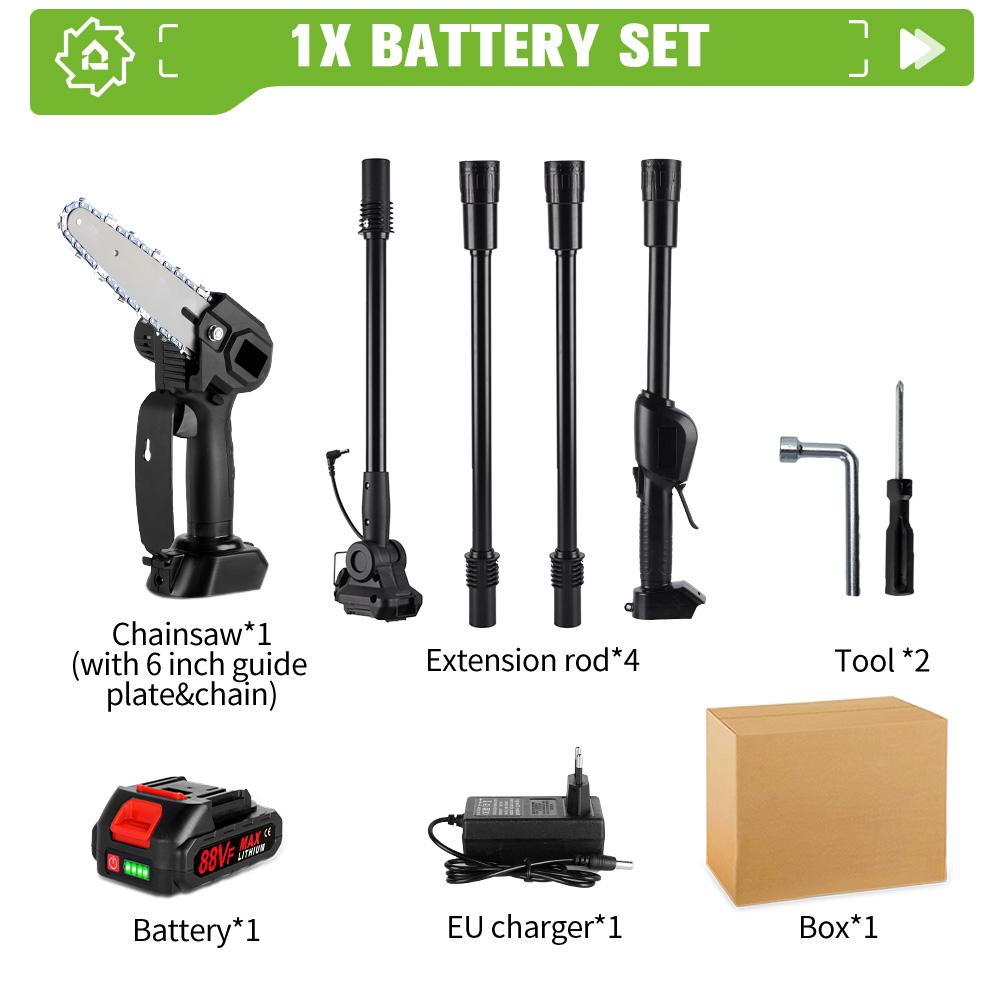 3500 Вт 2,25 м аккумуляторная электрическая высокая пила для веток телескопическая цепная пила секатор домашний садовый инструмент для обрезки для Makita 18 В аккумулятор