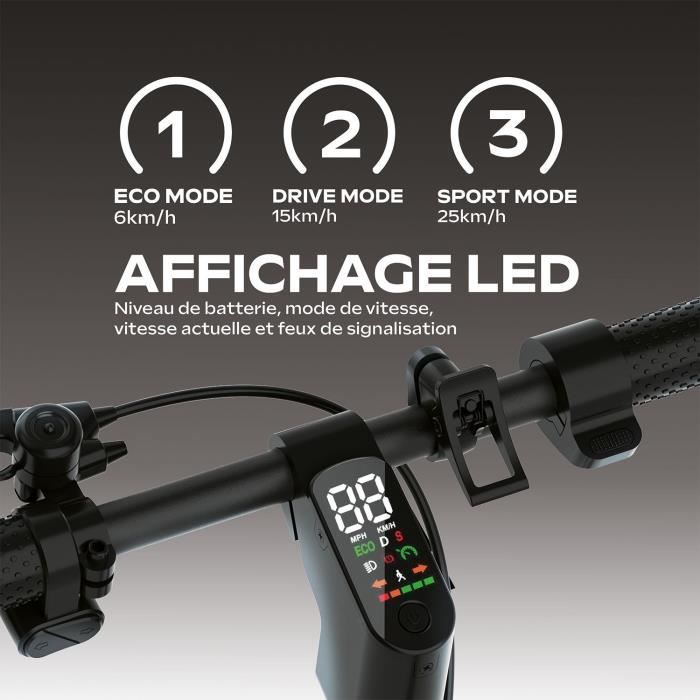 Trottinette électrique - URBANGLIDE - 85 Evo - 300 W - Pneus 8,5" - Max 25 km/h - Autonomie jusqu’à 20 km
