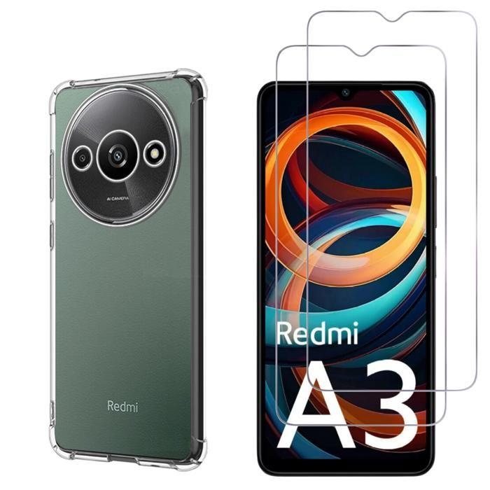 Coque antichoc pour Xiaomi Redmi A3 et 2 Verres Trempé Film Protection Ecran Phonillico®