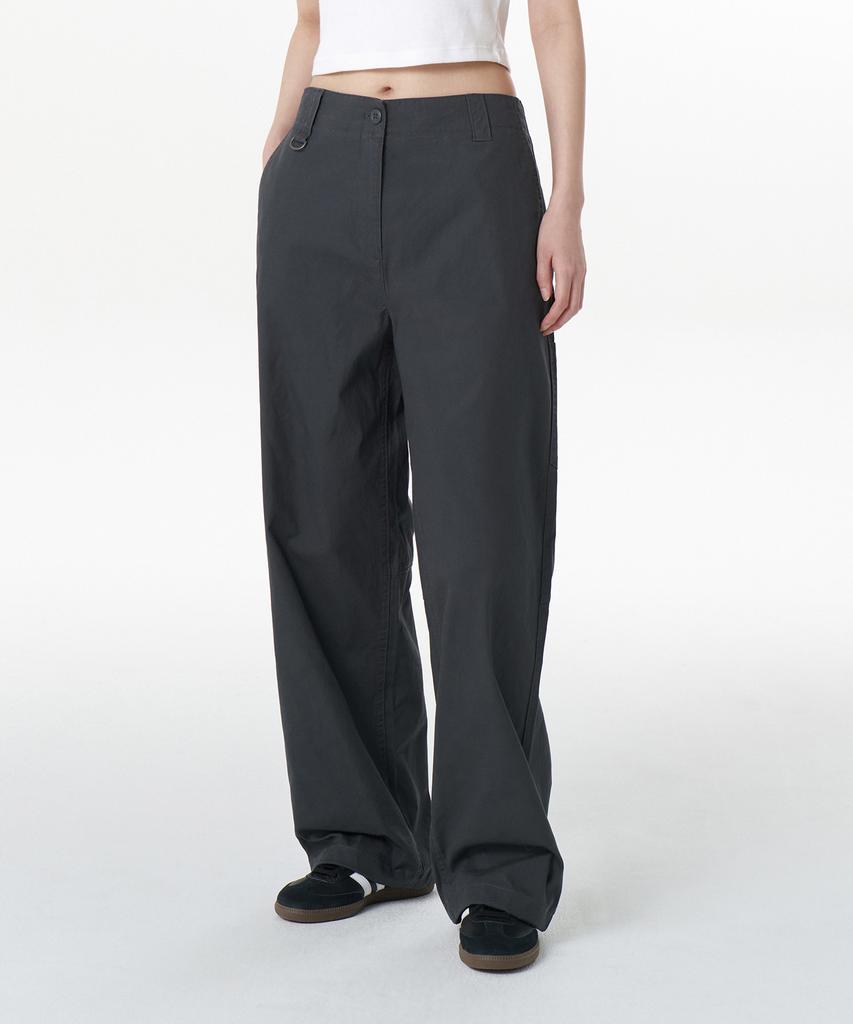 MUSINSA STANDARD WOMAN Women'S Wide Carpenter Pants [Dark Gray]