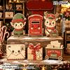 Small Christmas Table Ornaments 6Pcs Wooden Tabletop Signs, Xmas Sign Decor, Santa Winter Holiday Home Accents Snowman Reindeer Gingerbread