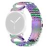 Watch Strap for Samsung Galaxy Watch8 Classic 46mm/Watch8 44mm/40mm Seven Bead Stainless Steel Band with Rhinestone Ox Horn Style Connector