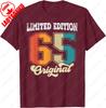 Limited Edition 1965 Tshirt Birthday Present For The 60th Birthday Unique Fashion Summer Breathable Tee Printed Tshirt Tops