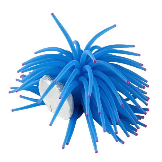 Silicone Sea Anemone Realistic Blue Actinian Fish Tank Flexible Actinia