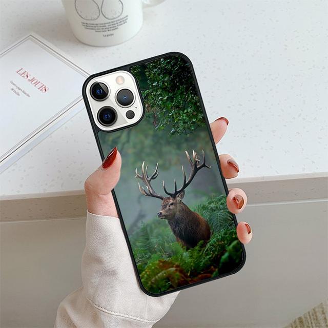 ПОТРЯСАЮЩИЙ ОЛЕНЬ Животное Чехол для Телефона Для iPhone 17 Air 14 15 16 13 12 Чехол Для Apple 14 15 16 Pro Max Plus Coque