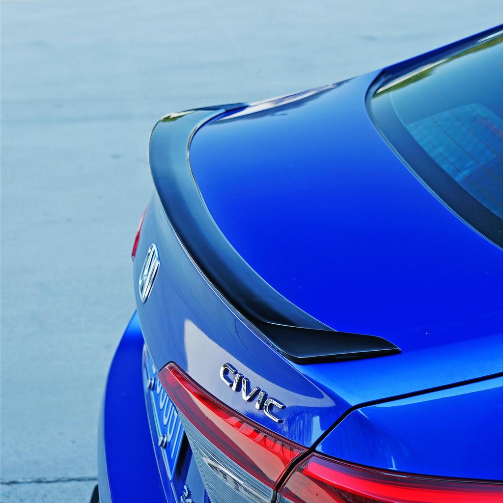 Compatible Rear Spoiler Winglet and Front Lip Kit for 2022 Civic Type R Eleventh Gen Night Black Model