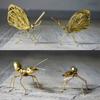 Nordic for Creative Metal 3D Sculpture Animal for Butterfly Alloy Statues Modern Desktop Decoration O X3UC