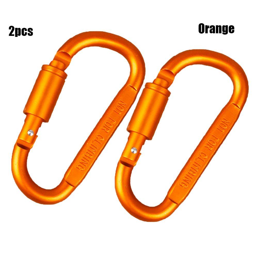Outdoor Accessories Safety Spring Clips Keychain Buckles Climbing D Carabiner Camping Hiking Hooks