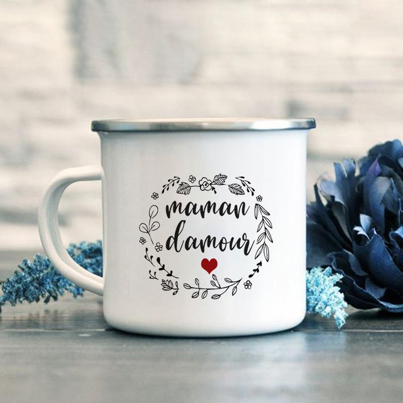 Super Mom Print Enamel Mug Creative Coffee Cup Personalized Gifts Mugs Coffee Cups Cupshe Unusual Tea Cup Drinkware Beer Travel