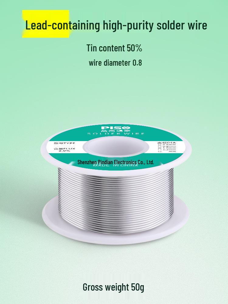 Высокочистая низкотемпературная припойная проволока с канифолью - Идеальна для бытового использования