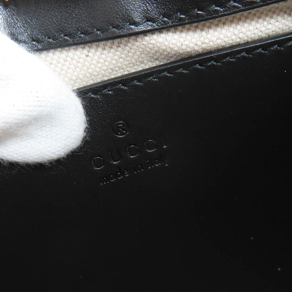 Превосходная сумка GUCCI через плечо GG Matelasse 2-way кожаная сумка черная 735049 Б/у