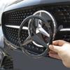 For Mercedes Benz Car Accessories Front Hood Grille Emblem Cover Auto Decoration Sticker for Mercedes Benz W204 W176 W212 A C E