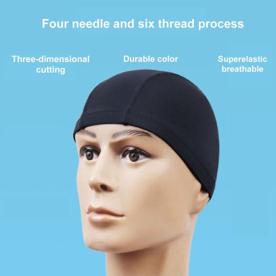 Шапочка для плавания Очень мягкая, высокая эластичность, водонепроницаемая, не выцветающая, дышащая, защитная, из полиэстера, эластичная спортивная шапка для плавания, шапка-бини для женщин