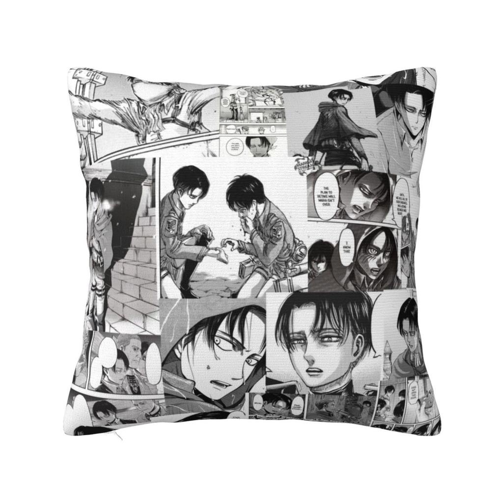 Captain Levi Best Anime Pillow Cases Shingeki no Kyojin Attack on Titan Cushion Covers Throw Pillow Case Cover for Home x